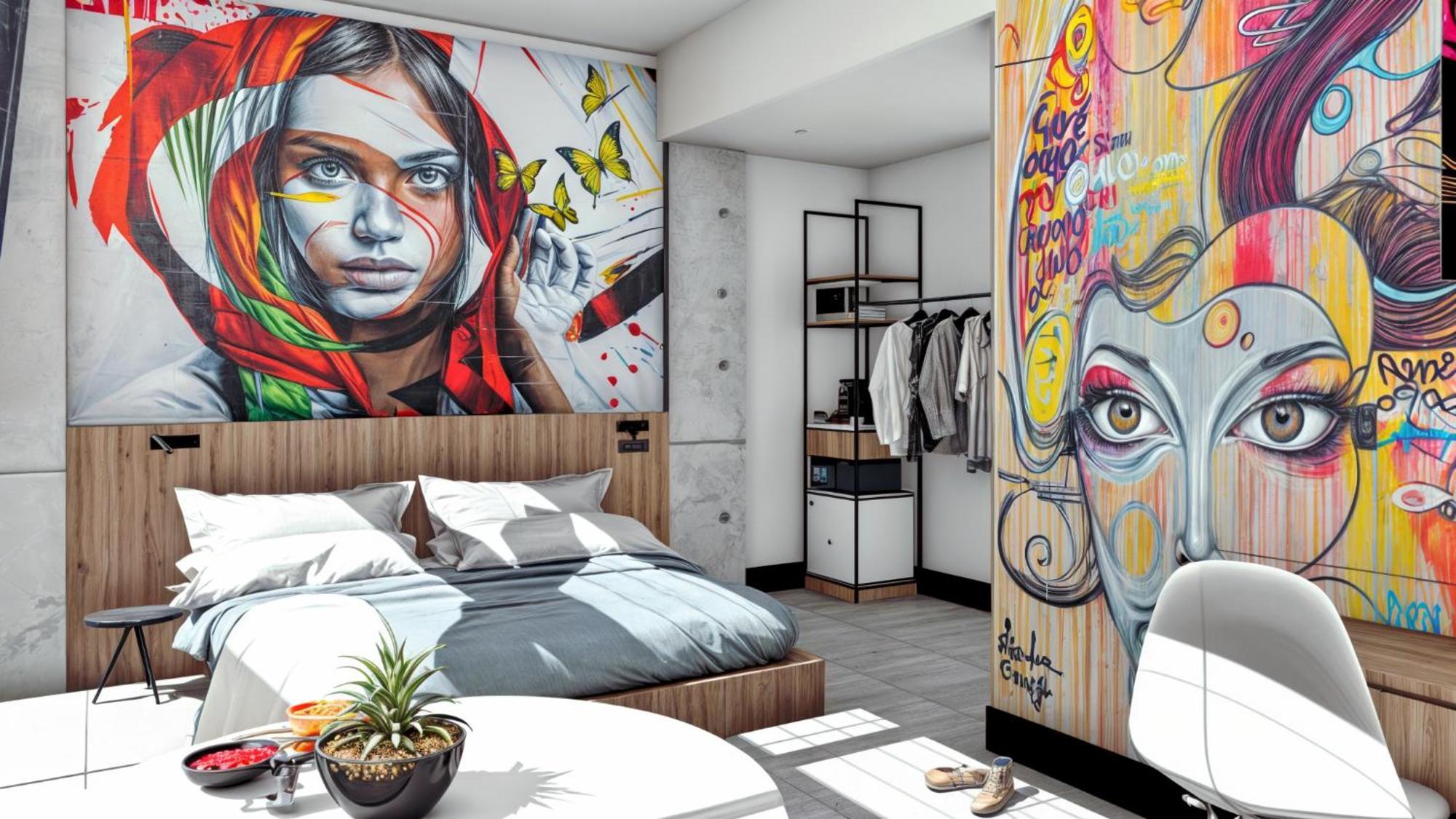 Street Art Hotel Roma Mexico by Eksteriør bilde