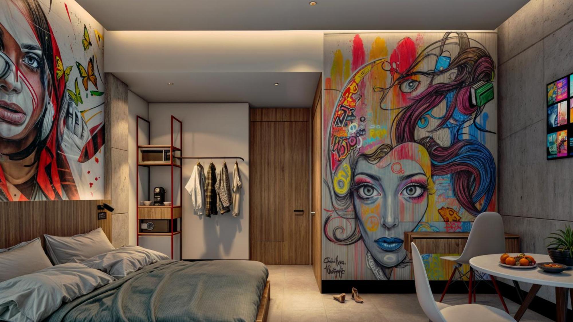 Street Art Hotel Roma Mexico by Eksteriør bilde
