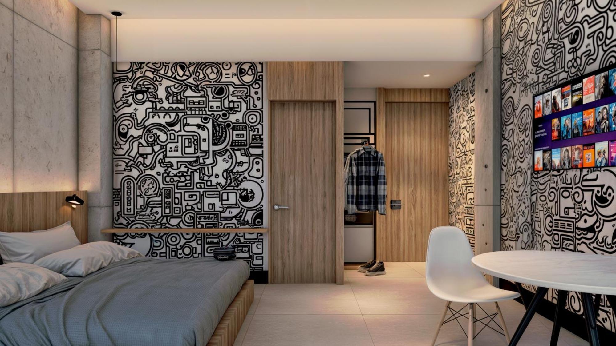 Street Art Hotel Roma Mexico by Eksteriør bilde