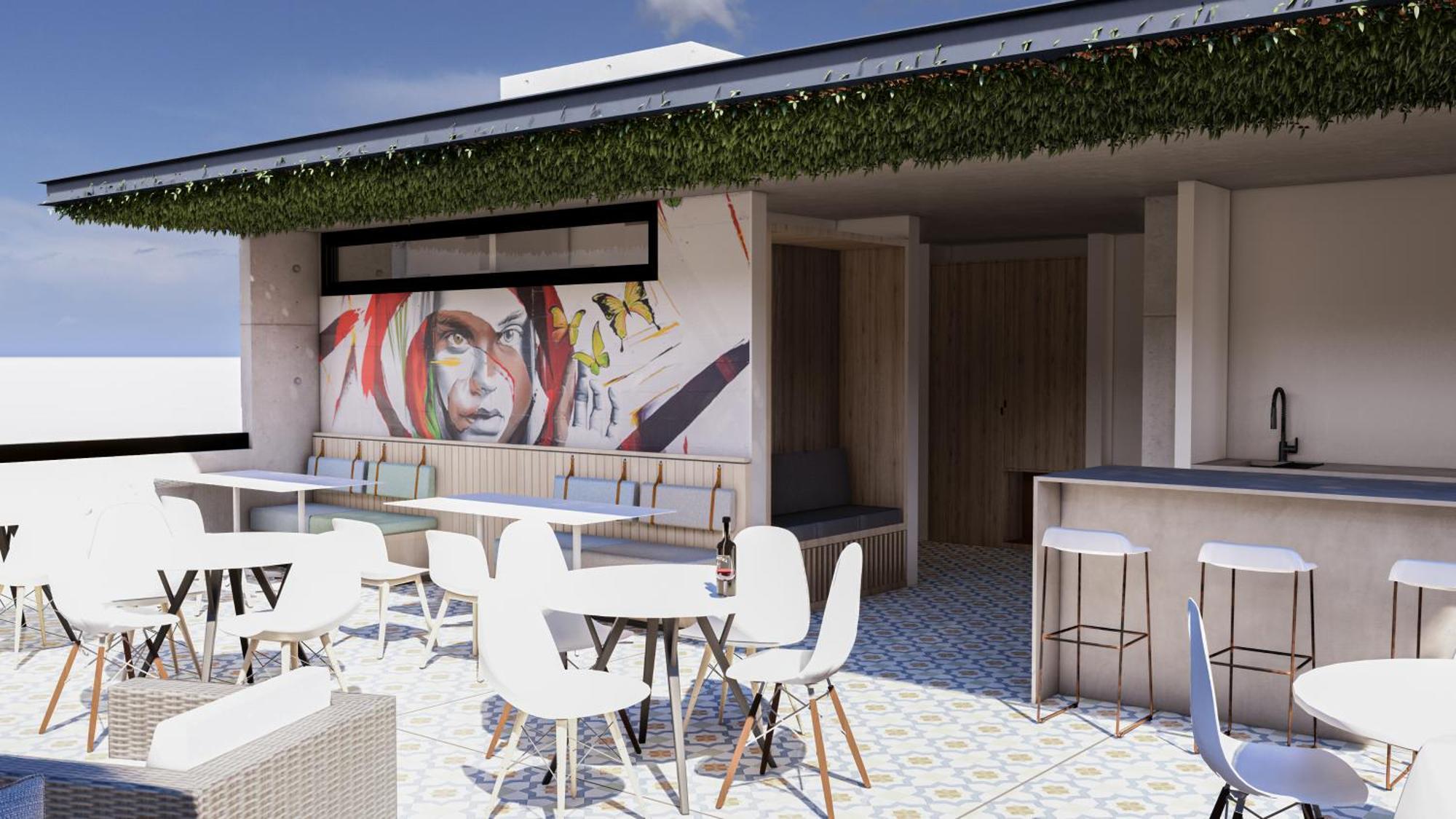 Street Art Hotel Roma Mexico by Eksteriør bilde