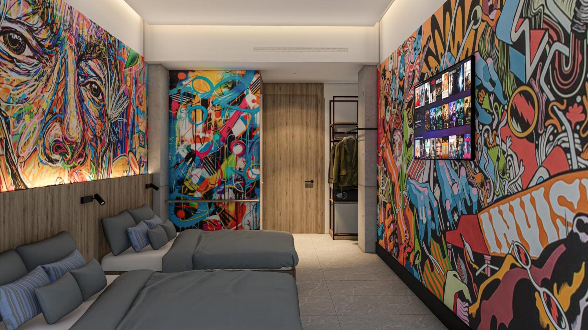 Street Art Hotel Roma Mexico by Eksteriør bilde