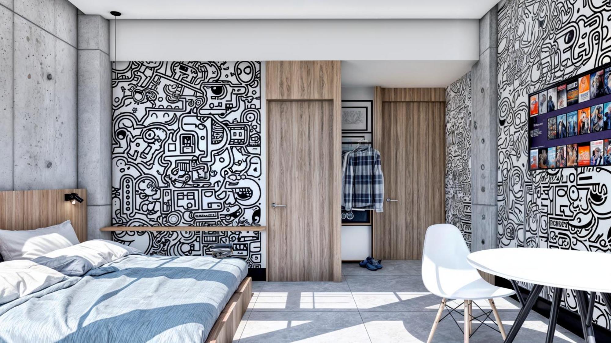 Street Art Hotel Roma Mexico by Eksteriør bilde