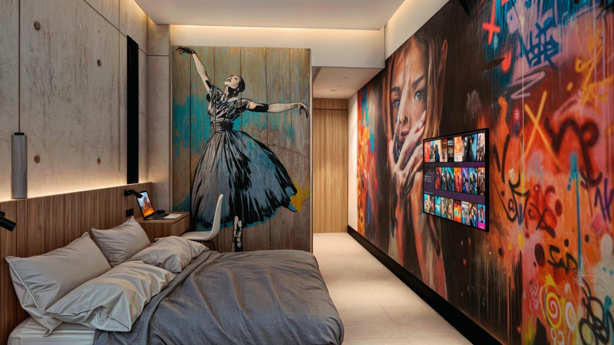 Street Art Hotel Roma Mexico by Eksteriør bilde