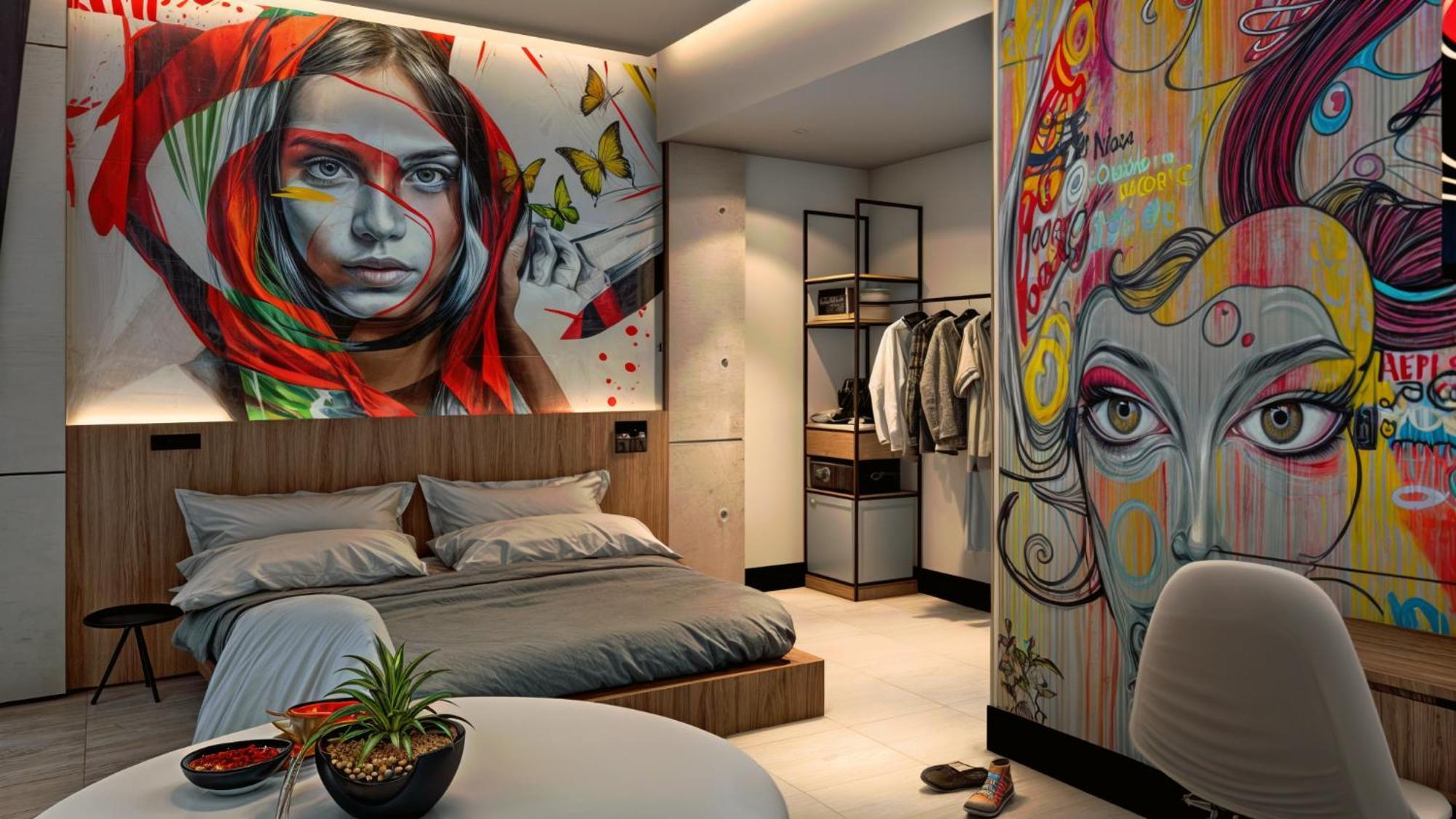 Street Art Hotel Roma Mexico by Eksteriør bilde